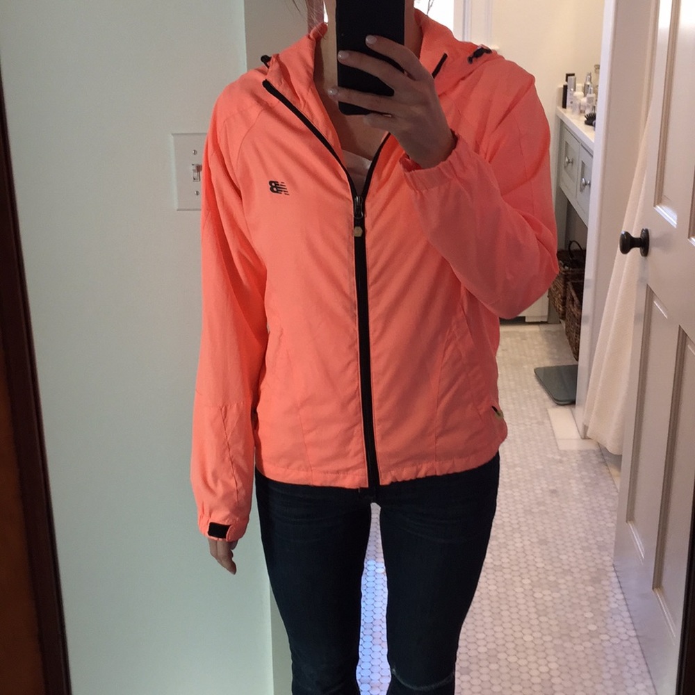 Pink New Balance rain jacket